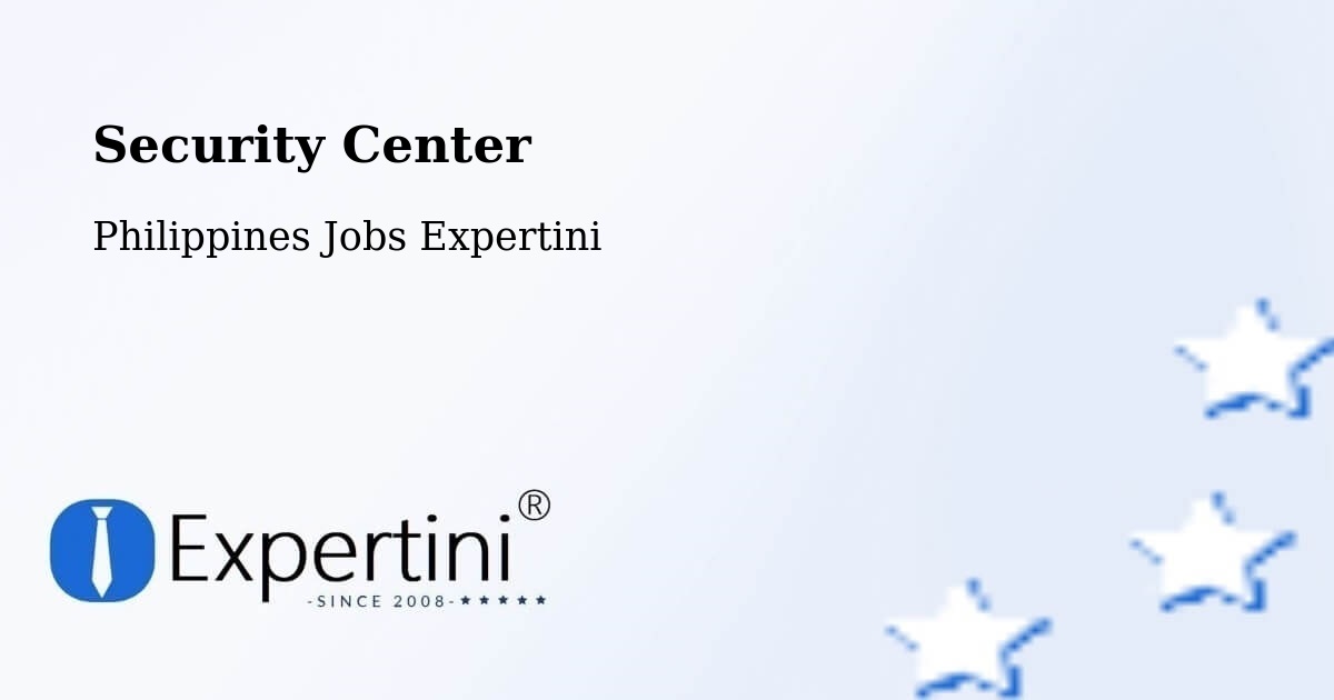 Security Center - Philippines Jobs Expertini